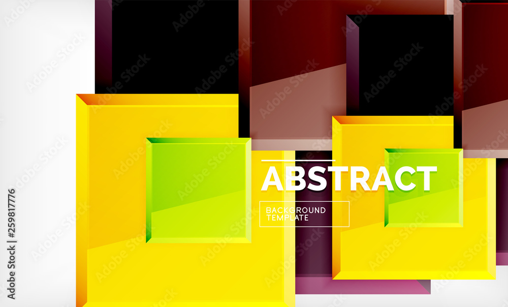 Geometric abstract background, modern square design Geometric abstract background, modern square design