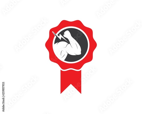 gym,fitness icon logo illustration  template vector