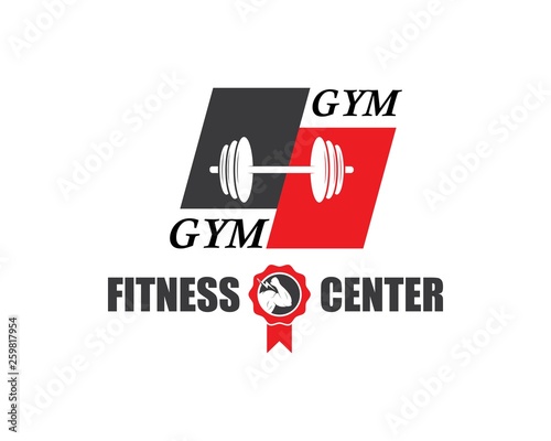 gym,fitness icon logo illustration  template vector