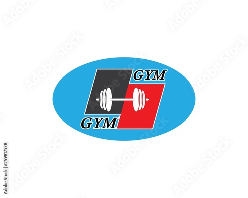 gym,fitness icon logo illustration  template vector