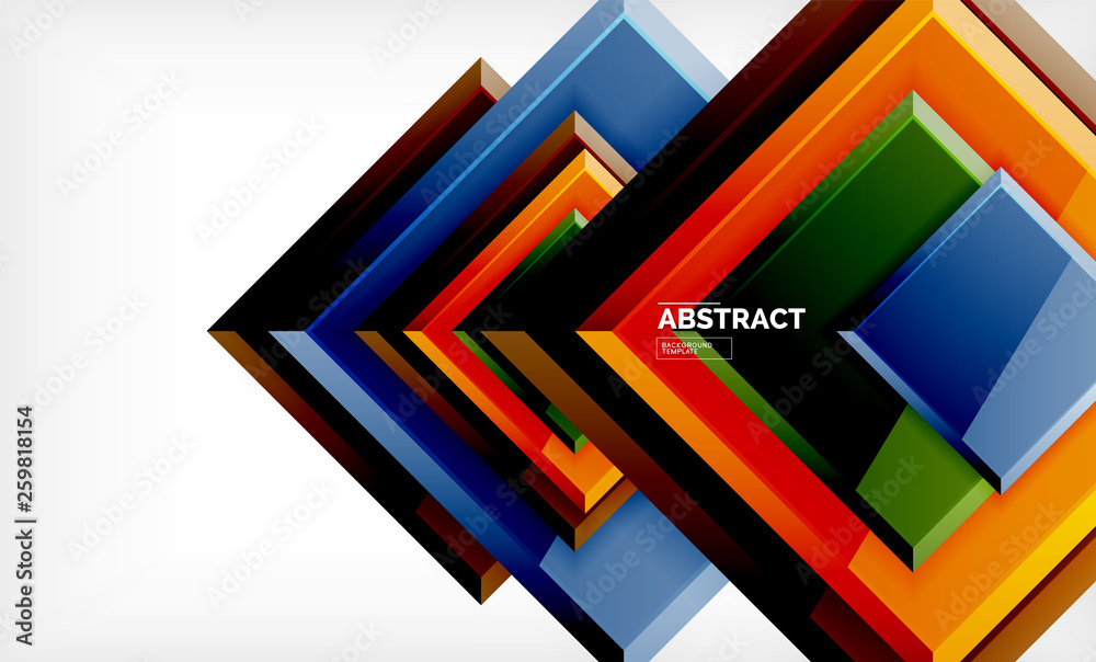 Geometric abstract background, modern square design Geometric abstract background, modern square design