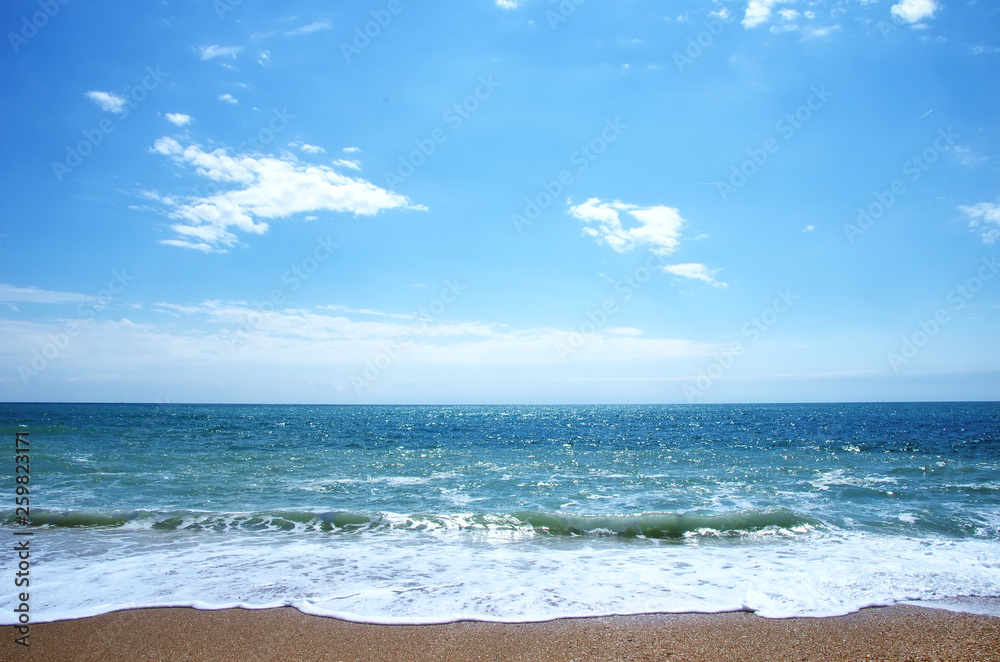 sand and beach, blue sea