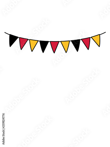 deutschland farben flagge breite girlande bunte party dekoration fahnen fähnchen halskette seil feiern spaß geburtstag jahre alt fest aufhängen clipart design cool