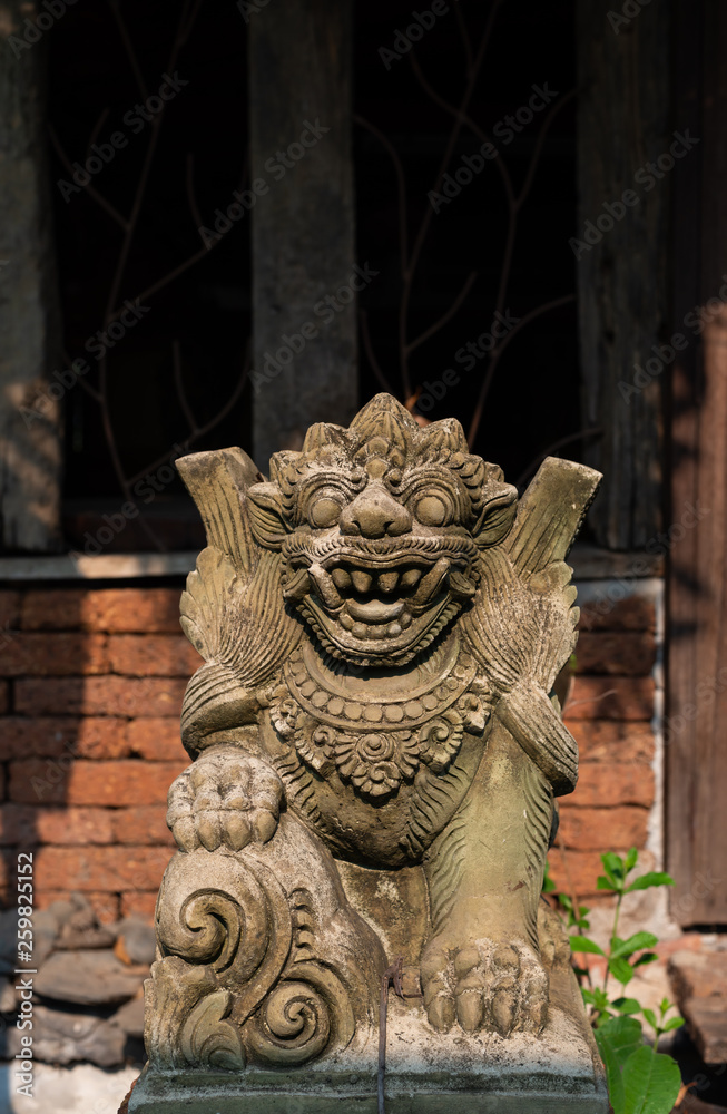 Sand stone creature in asian style
