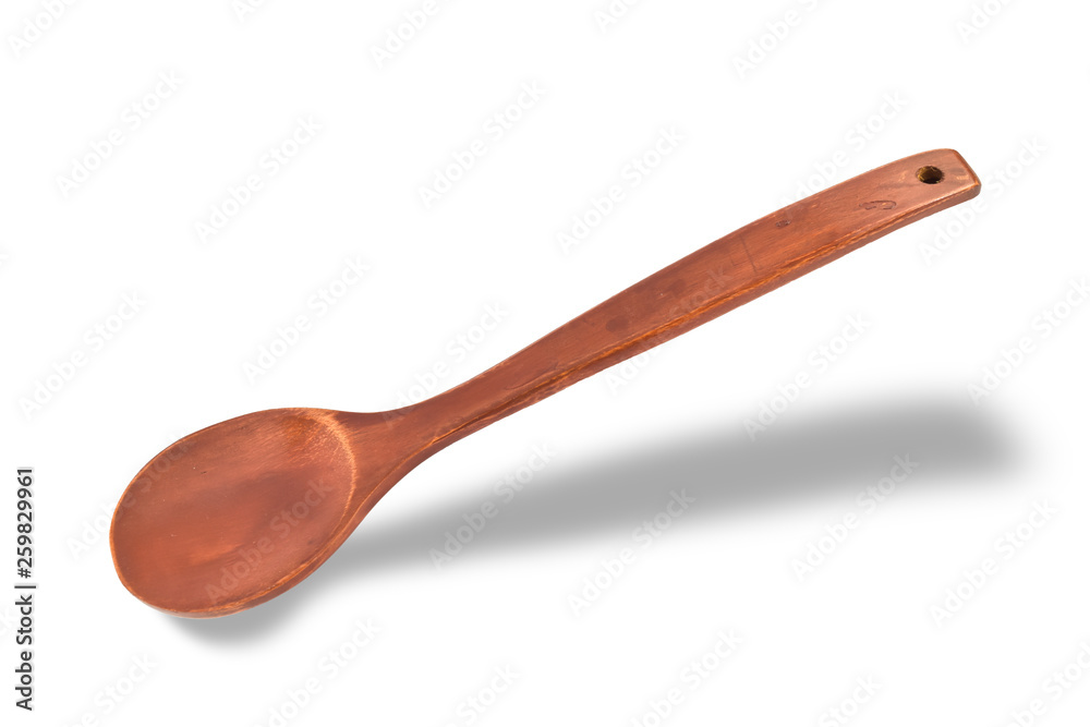 Wooden spoon isolated on white background with clipping path Wooden spoon isolated on white background with clipping path