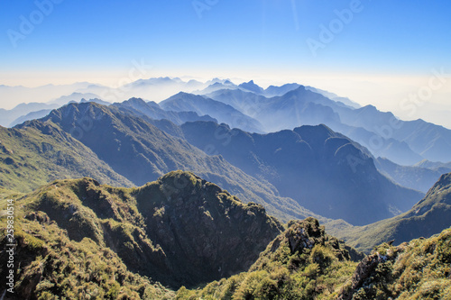 View from Mount Fansipan in Vietanm
