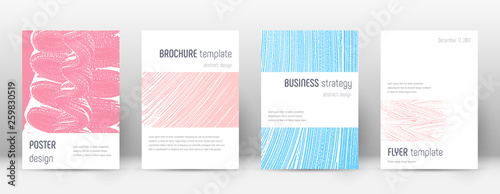 Cover page design template. Minimalistic brochure 