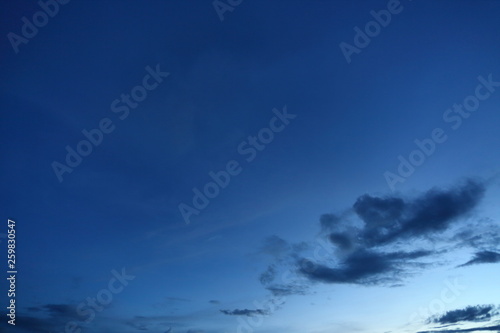 Fototapeta Naklejka Na Ścianę i Meble -  black cloud on blue night sky