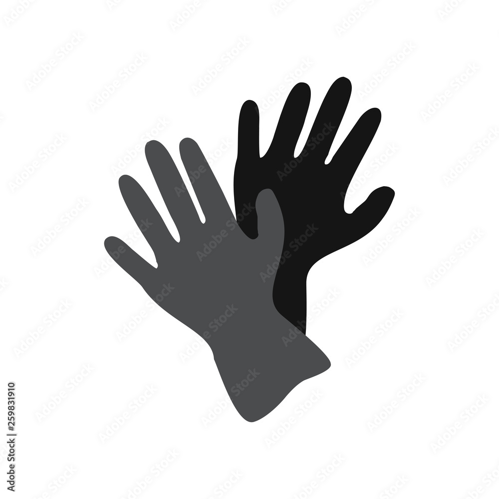 Fototapeta premium cosmetic gloves icon