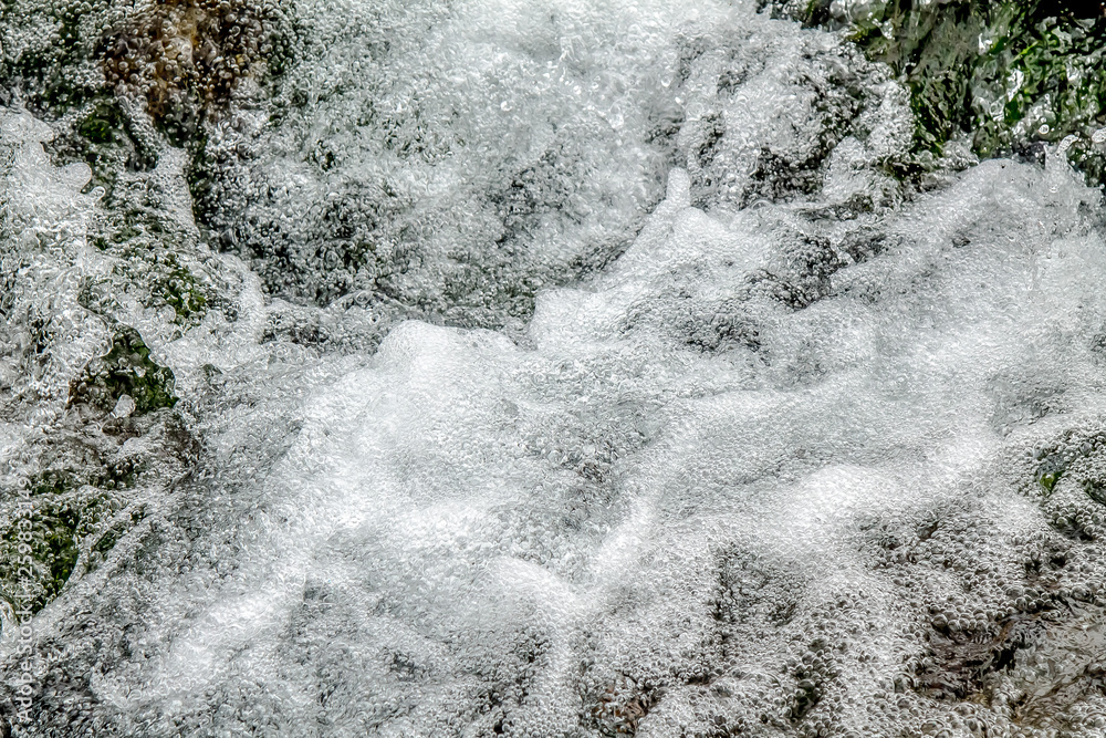 Boiling water stream as background