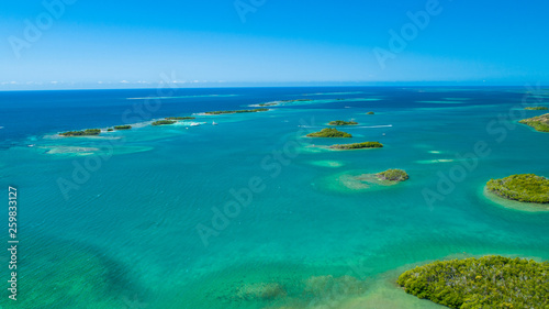 Aerial view of Puerto Rico. Tropical island.  © miami2you