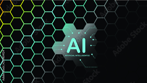 The role of artificial intelligence Will be very important in the future. vector illustration.