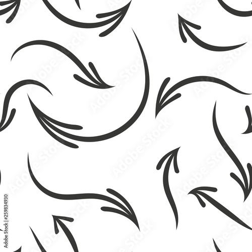 Hand drawn arrows seamless pattern. Creative abstract background. Vector illustration. eps10