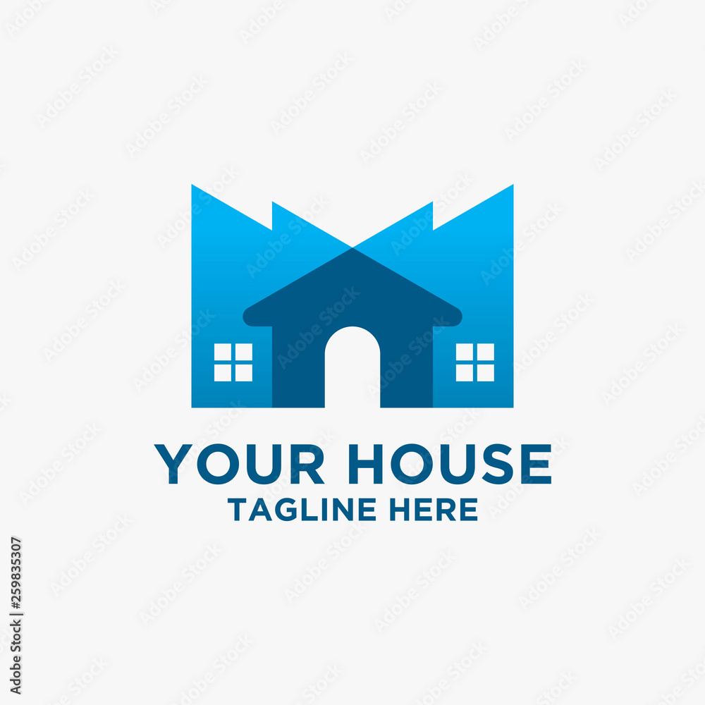 Intersect house logo design