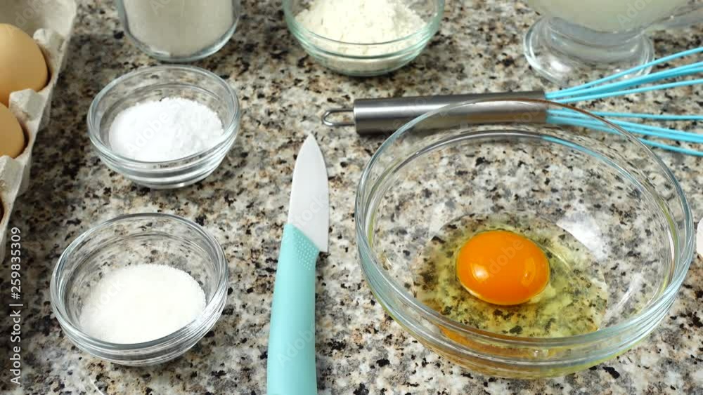 Composition on preparation of dishes from eggs.