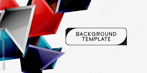 Minimal geometrical triangles with 3d effect abstract background template Free Download Minimal geometrical triangles with 3d effect abstract background template - GFXLoad