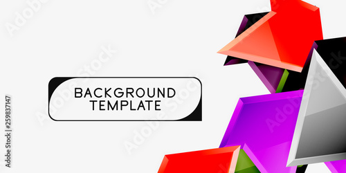 Free Download Triangular low poly background design, multicolored triangles. Vector - GFXLoad