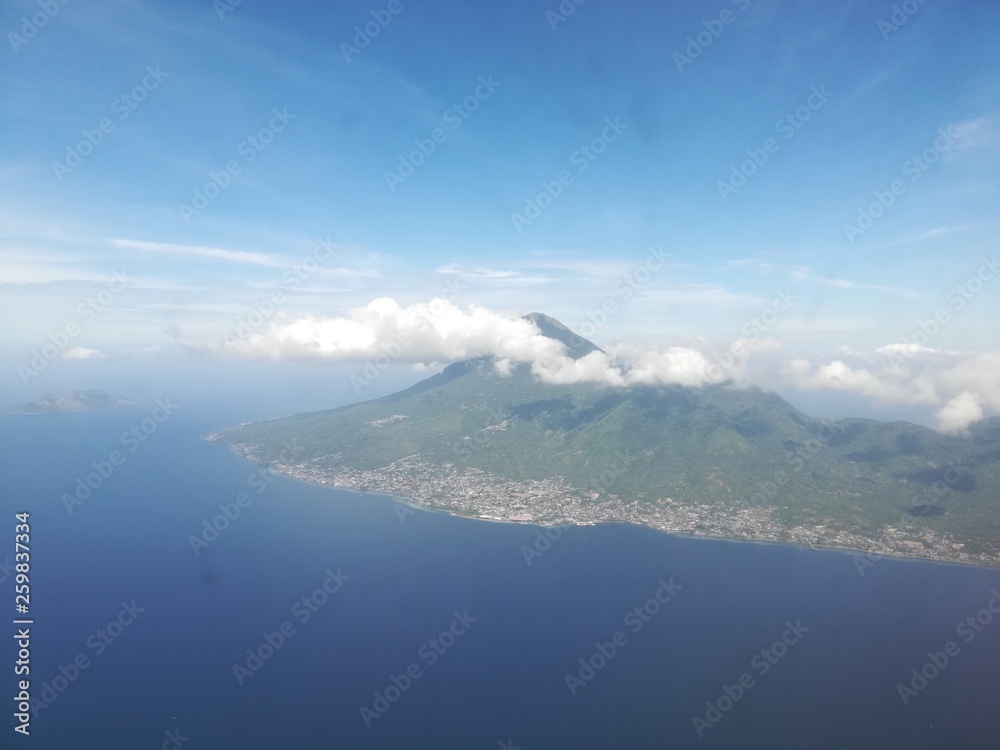 Ternate, volcano, volcanic island