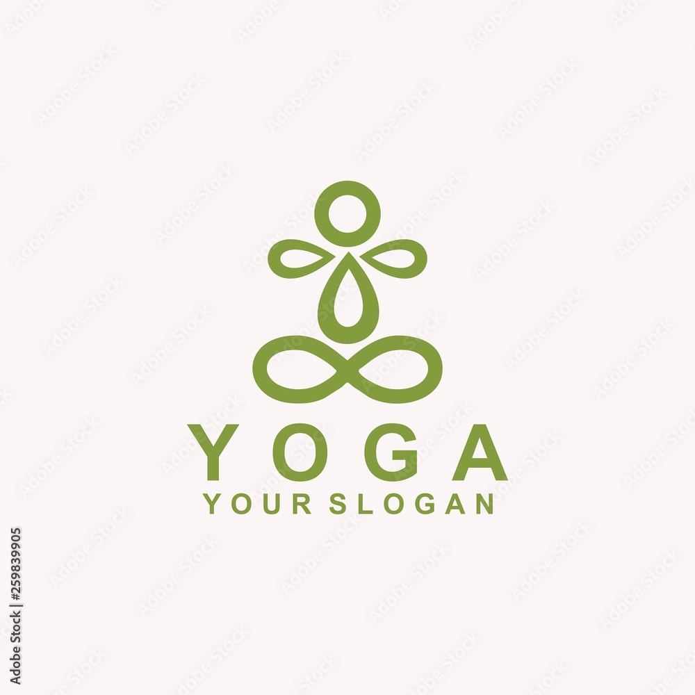 YOGA LOGO TEMPLATE YOGA LOGO TEMPLATE