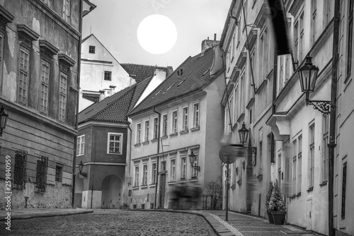 beautiful old streets of Prague.