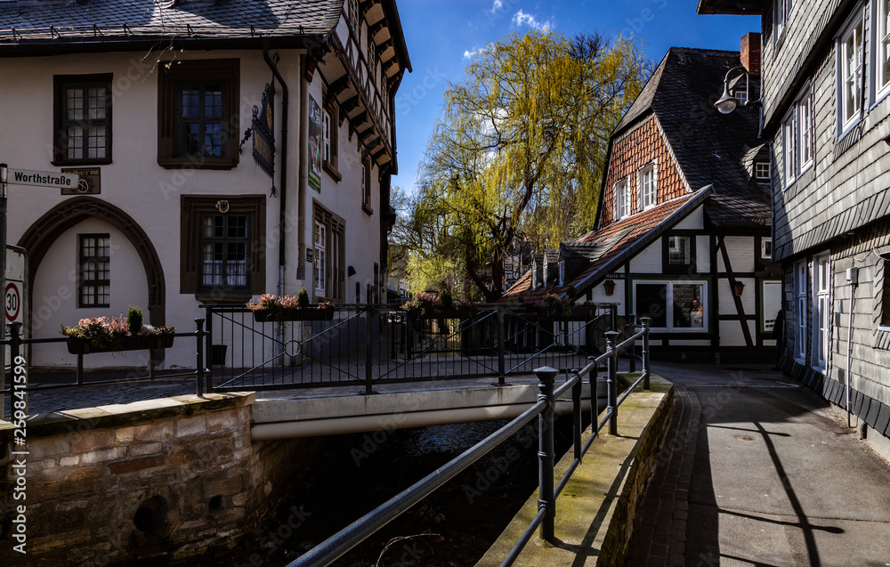 Altstadt von Goslar mit Abzucht Altstadt von Goslar mit Abzucht