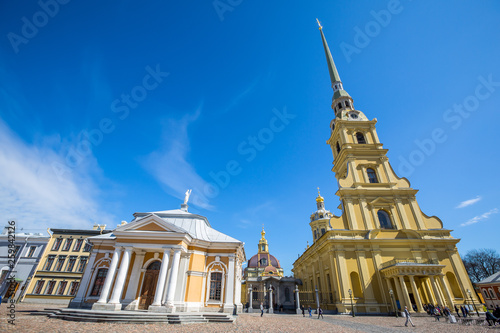 Peter and Paul Cathedral, 18th-century Romanov dynasty burial site - Saint Petersburg, Russia photo