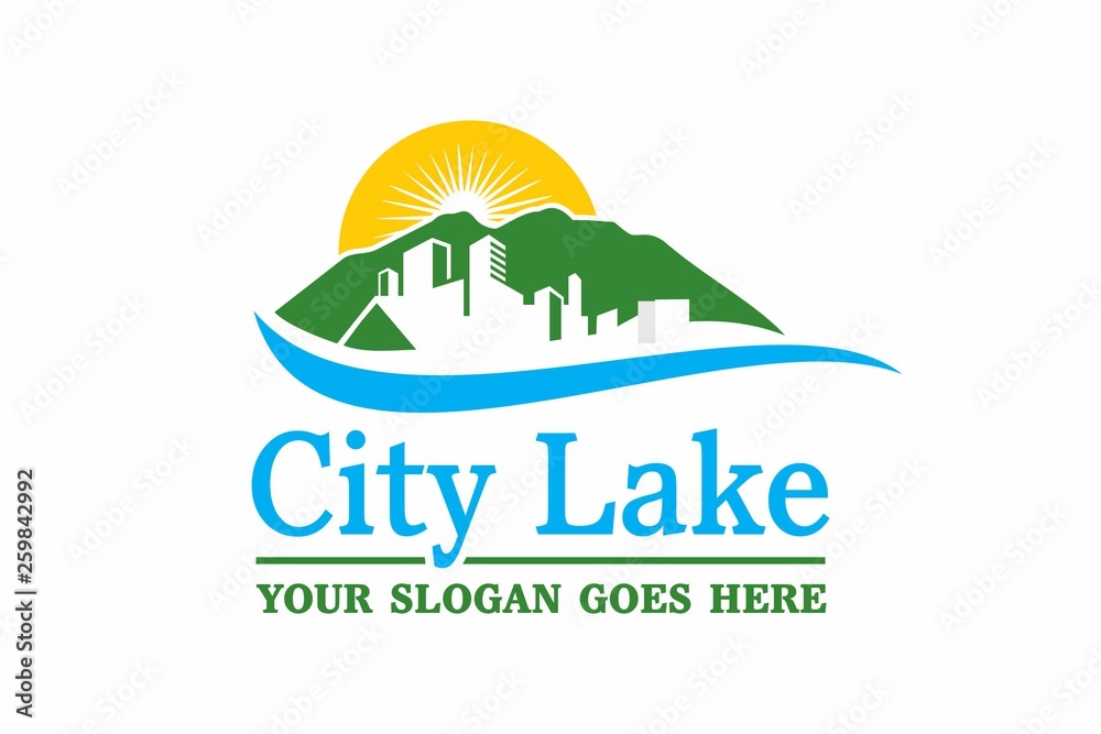 Fototapeta premium City Lake Logo
