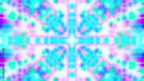 2d animation, Fractal Illuminated Pattern, Pastel Pale Color
