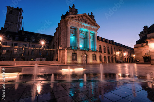 View of the palace of the Dukes of Burgundy from Freedom Square. City of Dijon. Burgundy. France.