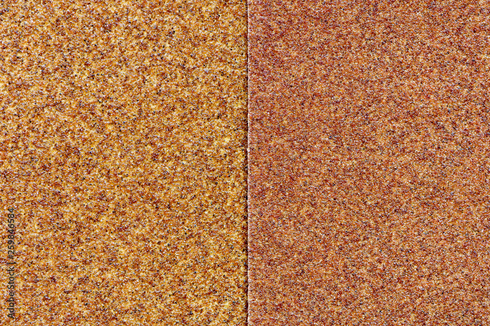 Fototapeta premium Brown rough sandpaper textured for background.
