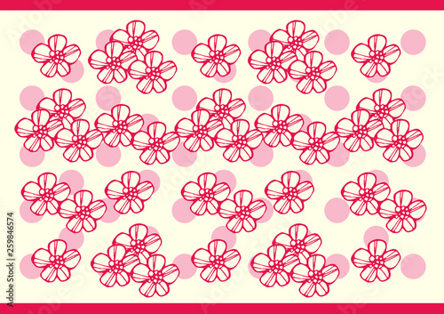 和柄 日本風 手書きの花のイラスト 背景素材 ベクター Stock ベクター Adobe Stock 和柄 日本風 手書きの花のイラスト 背景素材 ベクター Stock ベクター Adobe Stock