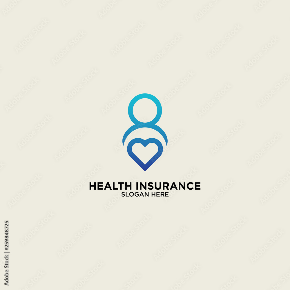 Health Insurance simple logo template vector illustration icon element - Vector illustration Health Insurance simple logo template vector illustration icon element - Vector illustration