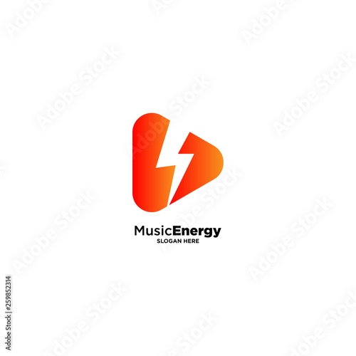 Free Download Music Energy Logo Template Design Vector, vector illustration icon element - Vector - GFXLoad