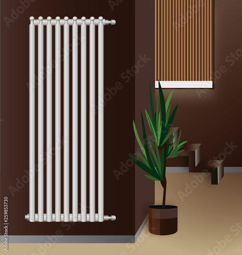 Steel vertical radiator