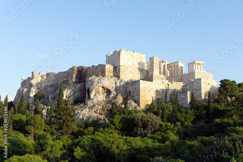 Athens, Greece. Parthenon (Acropolis). The main attraction of Greece and Athens. The symbol of ancient culture.