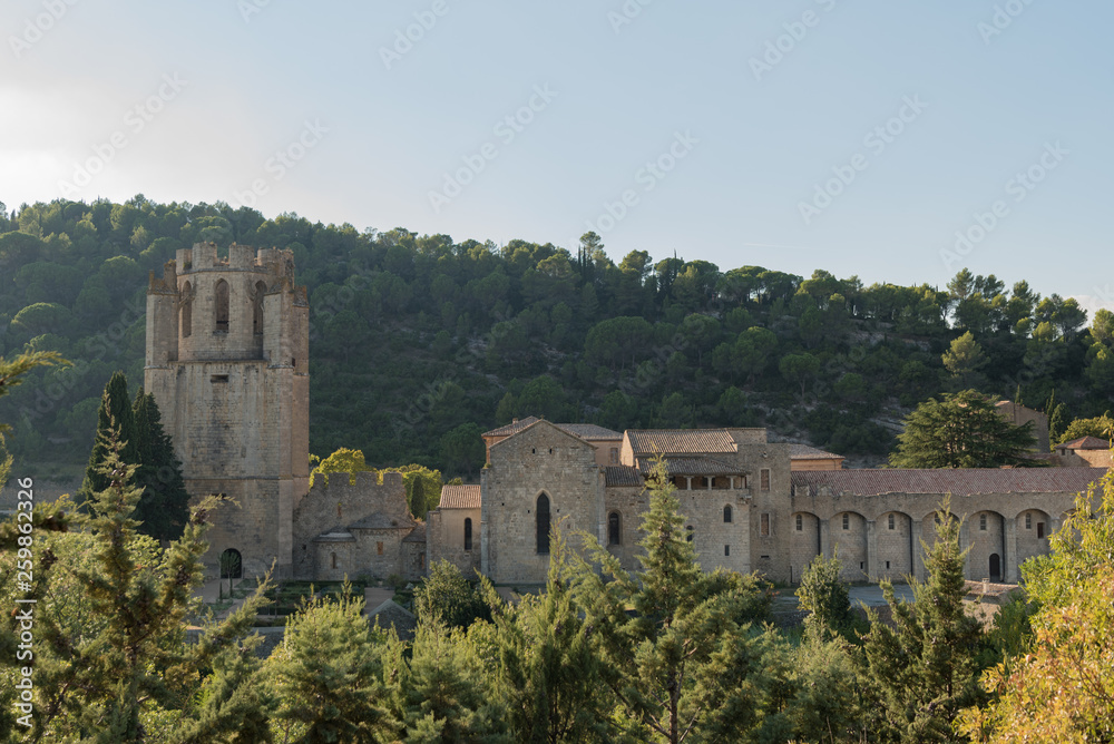 The abbey of Lagrasse, France.