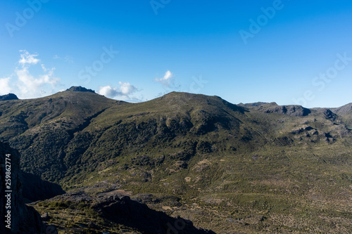 Beautiful aerial view of the landscapes in Chirripo national Park in Costa Rica photo