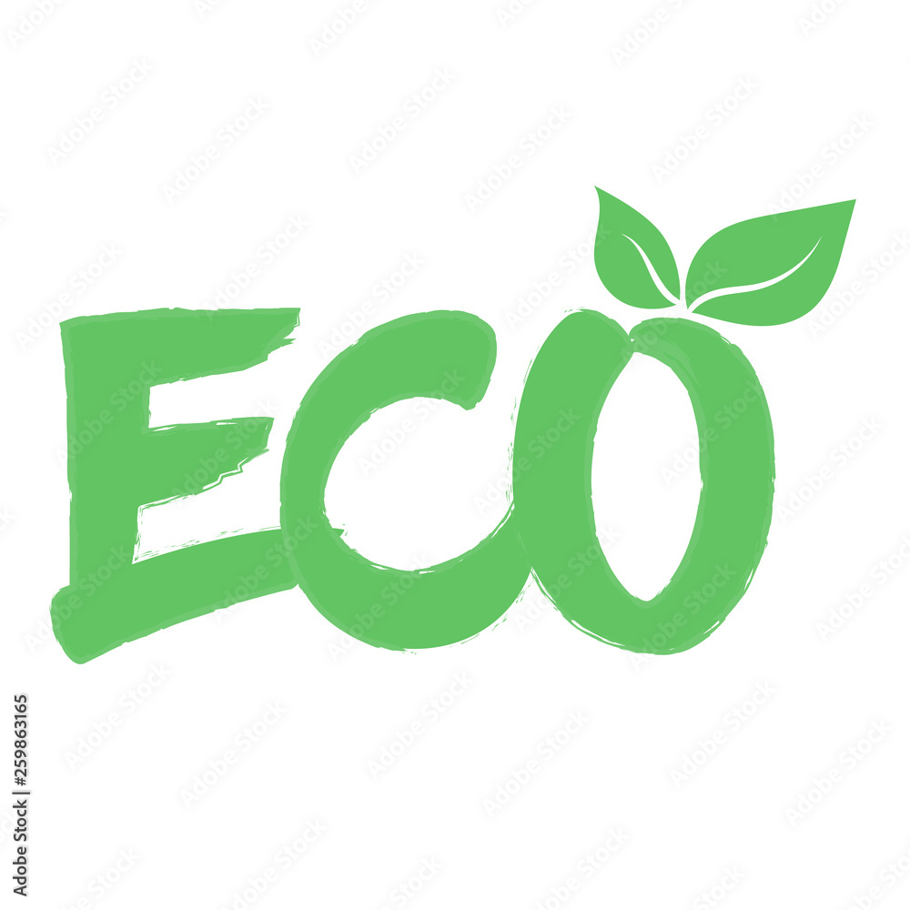 Green leaves abstract background. Vector illustration.