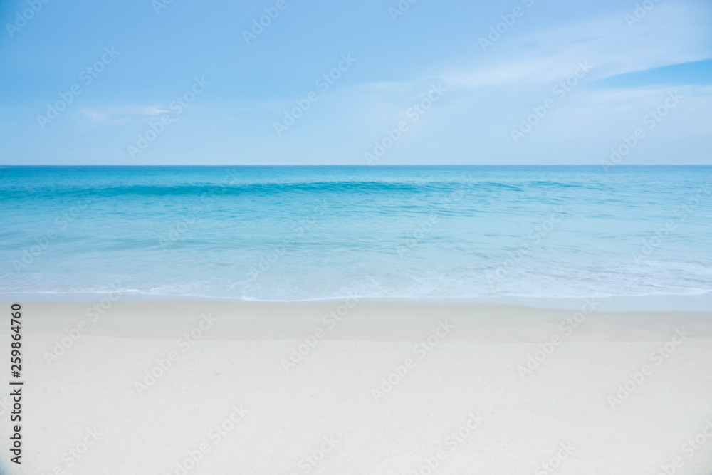Fototapeta premium blue wave on beach of Phuket Thailand