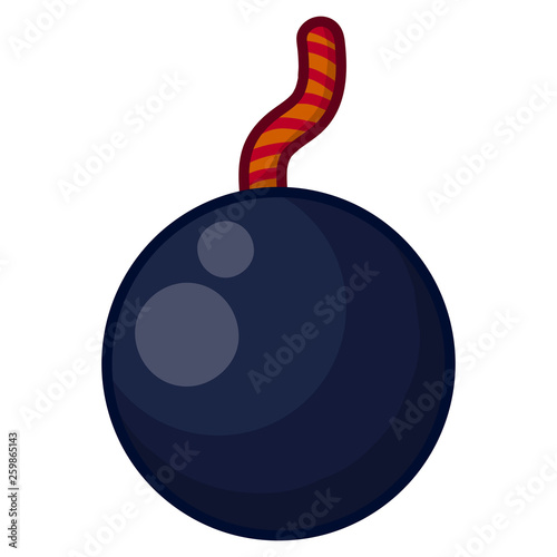 Bomb isolated illustration on white background