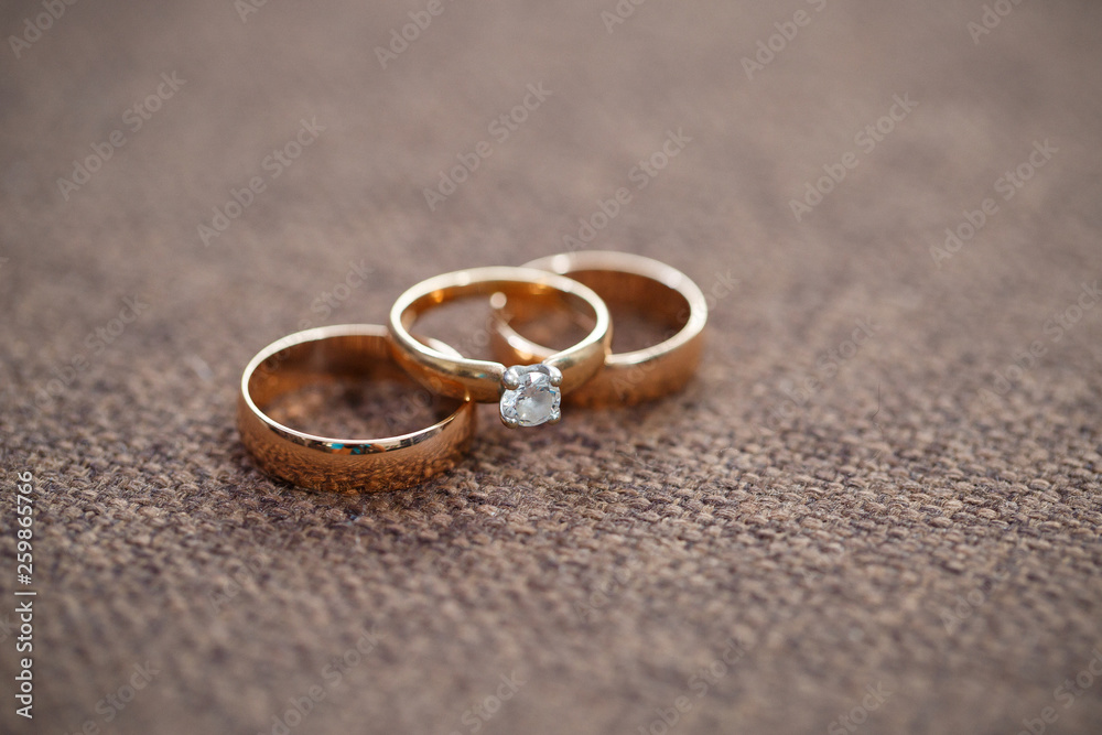 Golden wedding rings for newlyweds Golden wedding rings for newlyweds