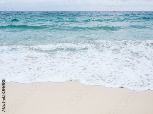 blue wave on beach of Phuket Thailand © sakdam