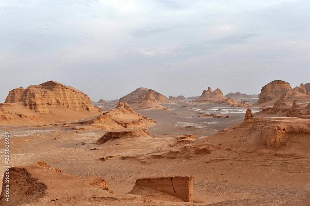 Fototapeta premium Martian landscapes of the planet Earth.