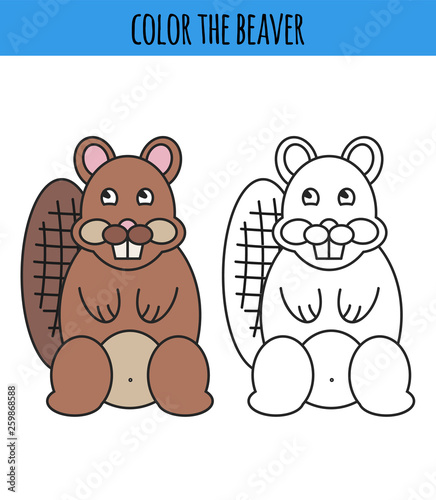 Coloring book with pets 2 - vector illustration.