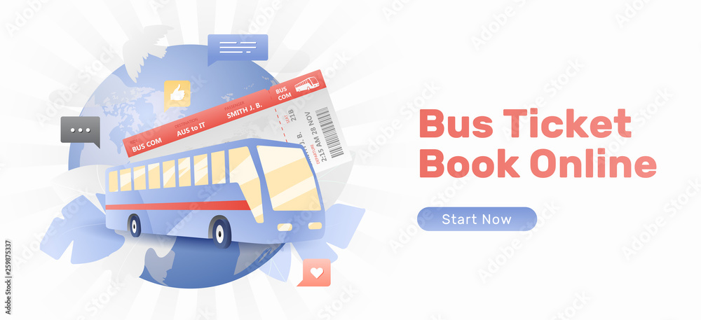 Bus Ticket Book Online Banner