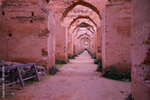 inside palace in meknes morocco
