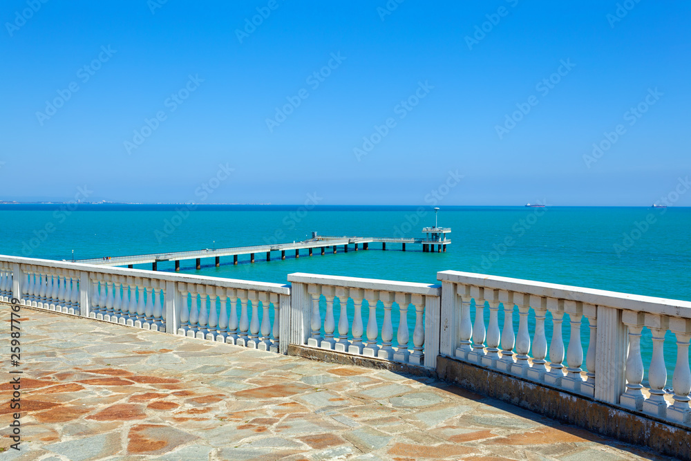 pier in the park of Burgas