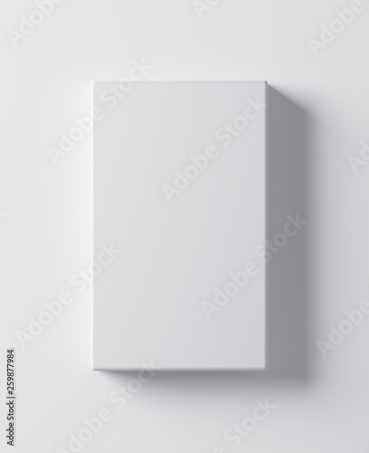 White box template  - 3D illustration