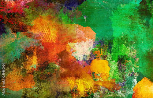 grün ocker rot braun texturen