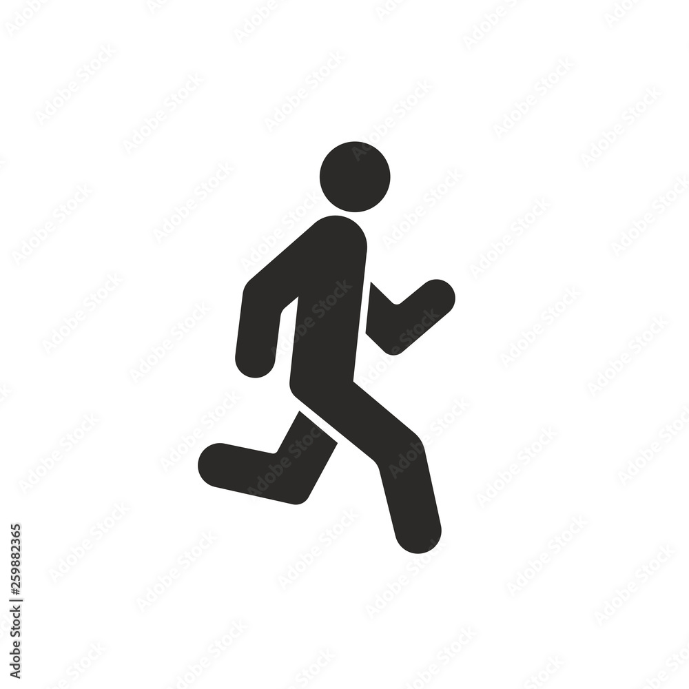 Running icon vector